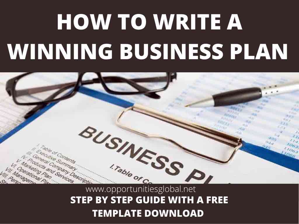how to write a winning business plan