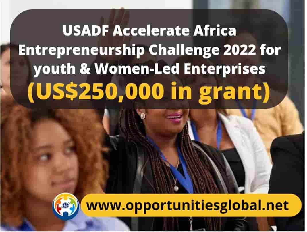 usadf accelerate africa entrepreneurship challenge 2022