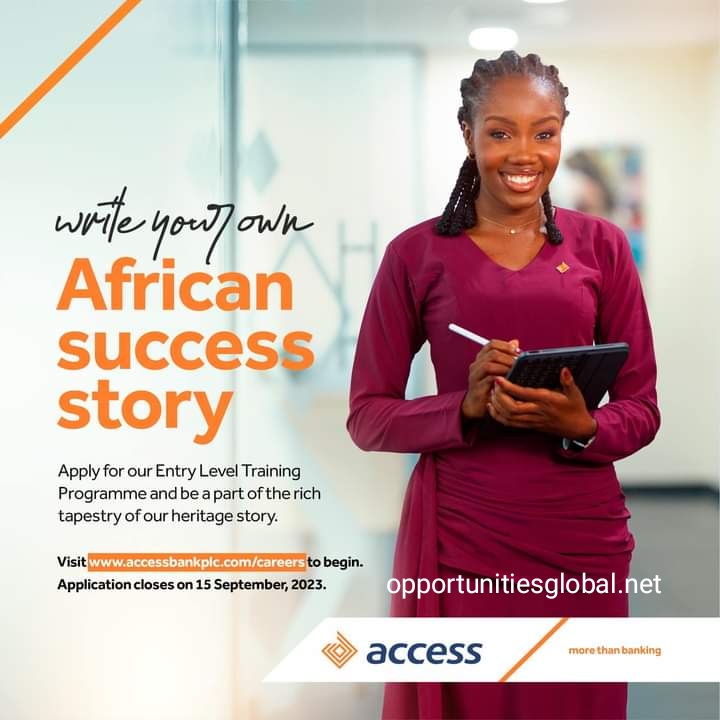 Access Bank PLC Entry Level Training Program 2023 for Young Nigerian Graduates