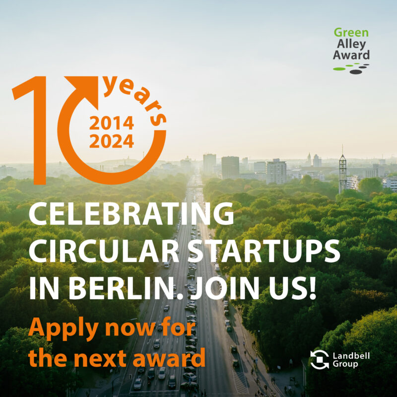 Green Alley Award 2024 for startups in Europe